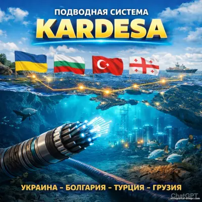 Украина подключится к новому цифровому коридору через подводную систему Kardesa
