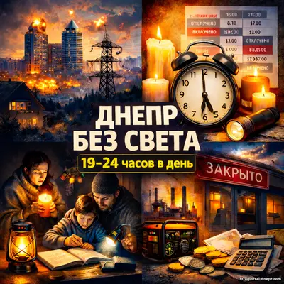 Электричество в Днепре: ежедневные отключения, графики и реальная жизнь без света