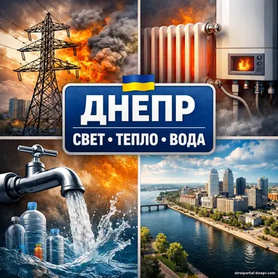Какая обстановка в Днепре с электричеством, отоплением и водой