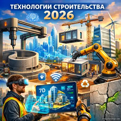 Новые технологии в строительстве в 2026 году
