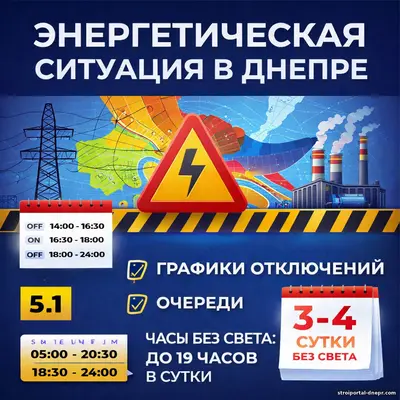 Энергетическая ситуация в Днепре