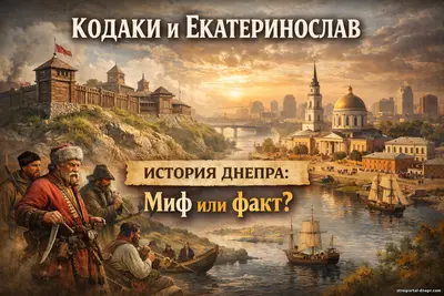 Кодаки, Екатеринослав и возраст Днепра: где факты, а где удобные мифы