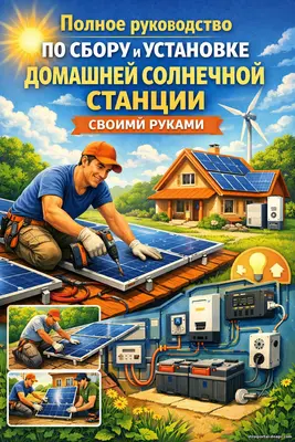 Полное руководство по сбору и установке домашней солнечной станции своими руками
