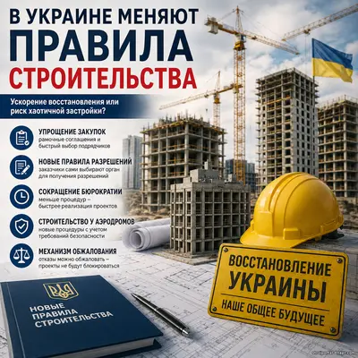 В Украине меняют правила строительства: ускорение восстановления или начало строительного хаоса?