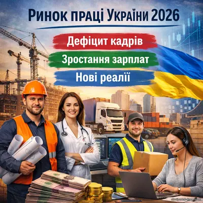 Рынок труда Украины 2026: дефицит кадров, рост зарплат и новые реалии