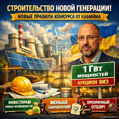 Строительство новой генерации: правительство обновило правила конкурса