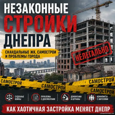 Незаконные стройки Днепра: как город оказался между строительным бумом, самостроями и судебными войнами