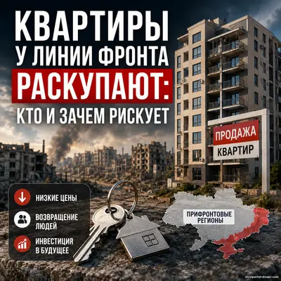 Покупают квартиры под обстрелами: почему украинцы массово вкладываются в жильё возле линии фронта