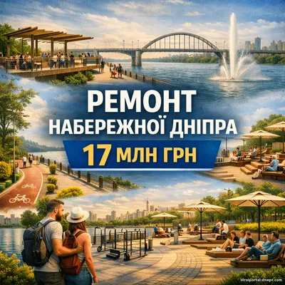 Почти 17 миллионов на набережную: что собираются ремонтировать в Днепре и почему этот проект уже вызывает вопросы