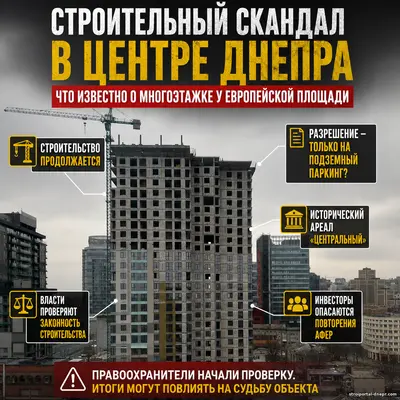 «Новый “Элита-Центр” в Днепре?»: скандальная высотка в центре города может стать крупнейшей строительной аферой последних лет