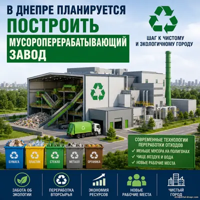 В Днепре хотят построить современный мусороперерабатывающий завод: что изменится для жителей города