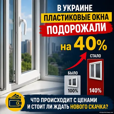 Шок для украинцев: пластиковые окна взлетели в цене почти на 40% — почему дорожает обычное окно и ждать ли нового скачка?