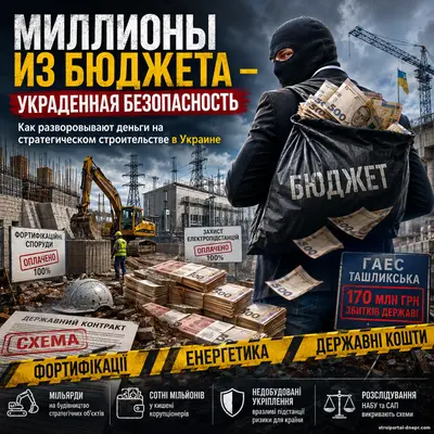 Миллиарды в бетон, миллионы в карманы: как Украина теряет деньги на строительстве стратегических объектов