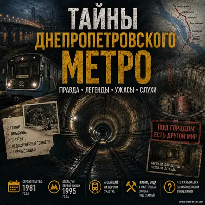 Под Днепром есть другой город: тайны, драма и легенды Днепропетровского метро