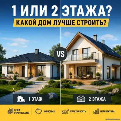 Одноэтажный или двухэтажный дом: какой дешевле построить и какой вариант действительно выгоднее в 2026 году
