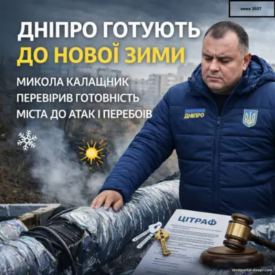 Дніпро готують до нової зими: Микола Калашник перевірив, наскільки місто готове до можливих атак і перебоїв