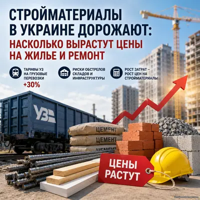 Стройматериалы в Украине дорожают: что будет с ценами на жилье и ремонт