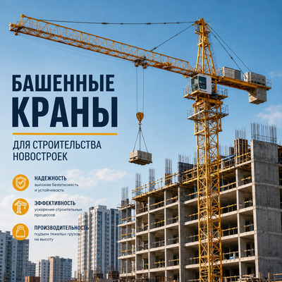 Башенные краны для строительства новостроек: почему без них невозможно современное строительство и в чём их скрытая мощь